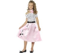Smiffy's 24668t 50's Poodle Girl Costume (teen) - Dress 50s Girls Fancy Rock - dress 50s poodle girls fancy rock roll costume outfit kids book