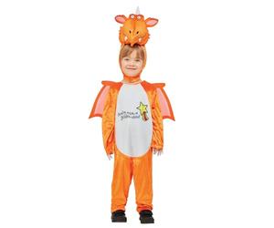 Smiffys 51522M Officially Licensed Julia Donaldson Zog Costume, Boys, Orange, M-Age 7-9 Years