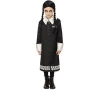 Smiffys 51625S Officially Licensed Addams Family Wednesday Costume, Girls, Black
