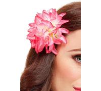 Smiffys 52017 Tropical Hawaiian Flower Hair Clip, Women, Pink