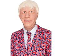 Smiffys 52492 Posh Politician Mask, Men, White, One Size