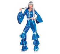 Smiffys 1970s Dancing Dream Costume,Blue, Medium