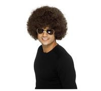 Smiffys 70s Funky Afro Wig in Brown Smiffys Brown