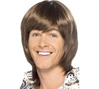 Smiffys 70's Heartthrob Wig - Brown