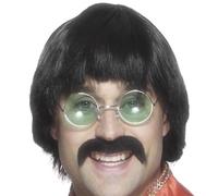 Smiffys 70s Mersey Wig & Moustache