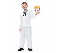 Smiffys 71068M Captain Cluck Costume, Boys, White, M - Age 7-9 years
