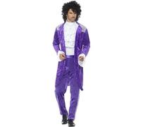 Smiffys Prince 80s Purple Musician Costume Adult 48004l Medium