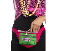 Smiffy's 44650 80's Bum-bag (one Size) - 80s Bumbag Retro Pack Fanny Neon Fancy - 80s bumbag retro pack fanny neon fancy dress multi coloured