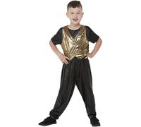 Boys 80's Funky Groove Hammertime Fancy Dress Kids Costume Halloween Theme Party