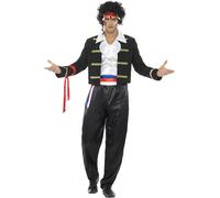 Smiffys 80s New Romantic Costume, Black (Size L)