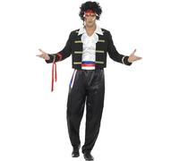 Smiffy's 44751xl 80's New Romantic Costume (x-large) - mens new romantic fancy dress adam costume 1980s pop star prince singer adults outfit charming