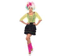 Smiffy's Adult Women's 80's Pop Tart Costume, Top, Dress And Headband, Back To -