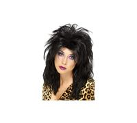 Smiffys Womens/Ladies 80s Popstar Wig (One Size) (Black)