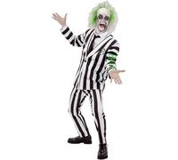 Smiffys 81025 Beetlejuice Costume, Men, Black & White, L-Size 42"-44"