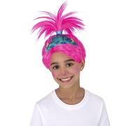 Smiffys 81052 Trolls Band Together Poppy Wig, Girls, Pink Blue, One Size