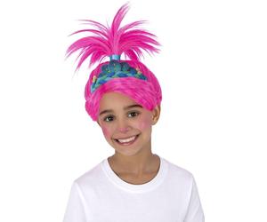 Smiffys 81052 Trolls Band Together Poppy Wig, Girls, Pink Blue, One Size