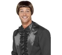 Smiffys 90s Bowl Cut Wig in Brown Smiffys Brown