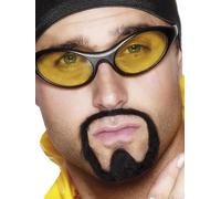 Smiffys 90s Rapper Specs, Yellow Lenses, 1990's Fancy Dress, 1990s Dress Up Accessories