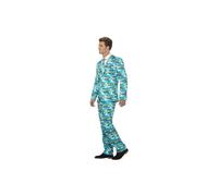 Smiffy's Adult Men's Aloha! Suit, Jacket, Trousers And Tie, Stand Out Suits, -