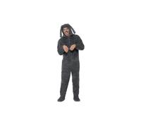 Smiffy's Adult Men's Fluffy Dog Costume, Hooded All In One, Party Animals, - costume dog mens adult fluffy fancy dress animal ladies book week