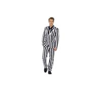 Smiffys Humbug Suit, Black & White with Jacket, Trousers and Tie, Stand Out Suits Fancy Dress, Comedy Dress Up Costumes