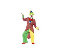 Smiffy's Adult Men's La Circus Deluxe Clown Costume, Jacket, Trousers, Mock - circus clown costume mens la outfit adult fancy dress deluxe male