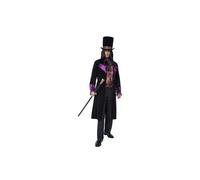 Smiffy's Adult Men's The Gothic Count Costume, Mock Waistcoat, Attached Cravat, -