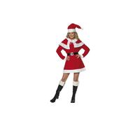 Miss Santa Claus Ladies Fancy Dress Mrs Christmas Festive Xmas Adult Costume New