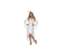 Smiffy's Adult Women's Angel Costume, Dress, Belt, Halo And Wings, Wings And - angel fancy dress costume christmas ladies xmas outfit womens adult