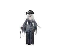 Smiffys Deluxe Ghost Ship Princess Costume, Grey with Dress and Hat, Halloween Adult Fancy Dress, Adult Dress Up Costumes