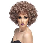 Smiffys Afro Wig, Blonde & Brown , 1970's Disco Fancy Dress, Adult Dress Up Wigs