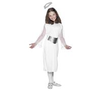 Smiffys Angel Costume Set in White | Size: 7-9 Years Smiffys White 7-9 Years