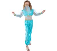 Smiffys Arabian Princess Costume Blue Medium