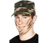 Smiffy's Adults Unisex Army Cap, Camouflage, Adjustable, One Size, 29136 - army cap hat fancy dress smiffys military camouflage costume unisex one