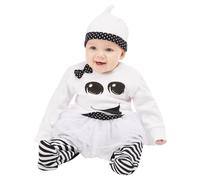 Smiffys Baby Girls Ghost Cotton Costume Set