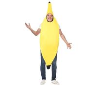 SALE Adult Banana Costume Funny Fruit Party Stag Do Night Fancy Dress Costume
