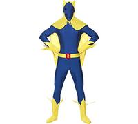 Smiffy's Bananaman Second Skin with Cape Gloves Boot (Medium)