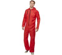 Smiffys Bank Robber Jumpsuit in Red | Size: 2XL Smiffys Red 2XL