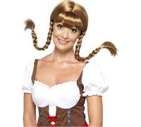 Smiffys Bavarian Babe Wig, Plaited