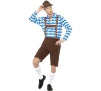 Bavarian Beer Man Fancy Dress Costume Adult Mens Medium
