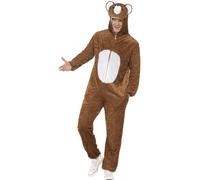 Bear Costume For Adults M - fancy dress costume adult bear animal mens unisex ladies zoo outfit wild