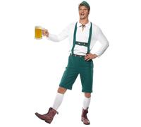 Adults Oktoberfest Costume German Lederhosen Beer Man Bavarian Fancy Dress Mens