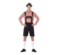 Oktoberfest Mens Fancy Dress Costume Lederhosen Adults Beer Outfit Festival