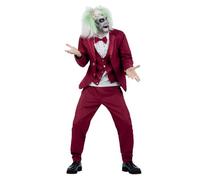 Beetlejuice Groom Costume Adults Halloween Fancy Dress Mens Movie