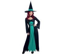 Smiffys Bewitched Womens Fancy Dress Costume, Green, Size Small