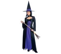 Smiffys Bewitched Womens Fancy Dress Costume, Purple, Size Small