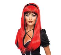 Smiffys Bewitching Wig, Red & Black , Halloween Fancy Dress Accessory, Witch Dress Up Wigs