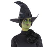 Smiffys Black Wicked Witch Hat Halloween Fancy Dress Costume Accessory for Adults and Kids Classic Pointed Witch Hat