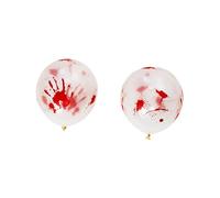 Smiffys Bloody Balloons, 30cm, 8Pk Helium Quality, Halloween Fancy Dress Accessory, Horror Character & Accessories Dress Up Party Goods
