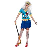 Smiffys Bloody Hockey Stick Prop 97cm Halloween Fancy Dress Weapon Accessories for Adults and Kids Scary Costume Prop for Horror Parties Zombie Outfits Cosplay Haunted House and Themed Events